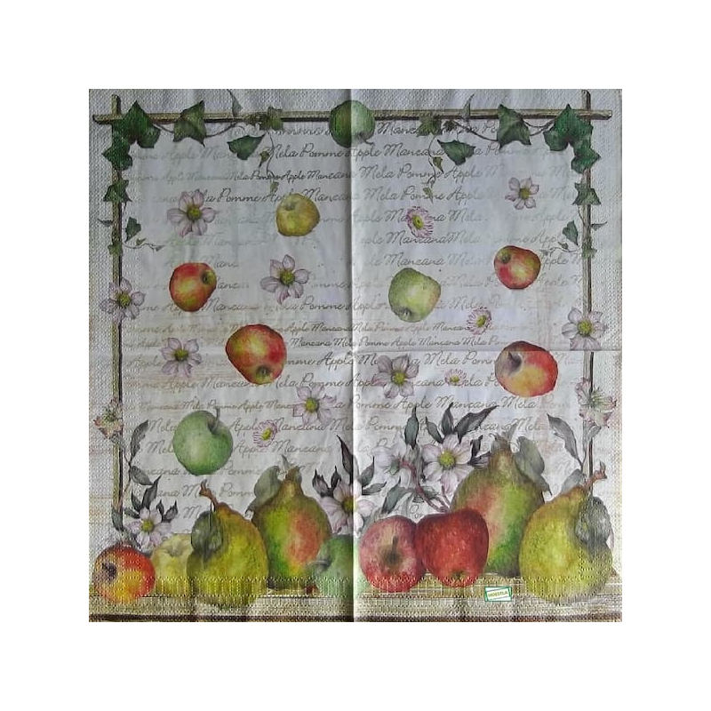 1 serviette Les Pommes-7