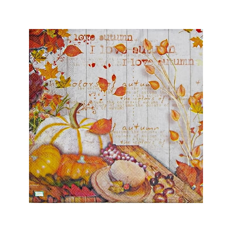 1serviette papier Feuillage-52