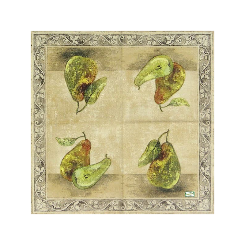 1 serviette Pommes Poires-8