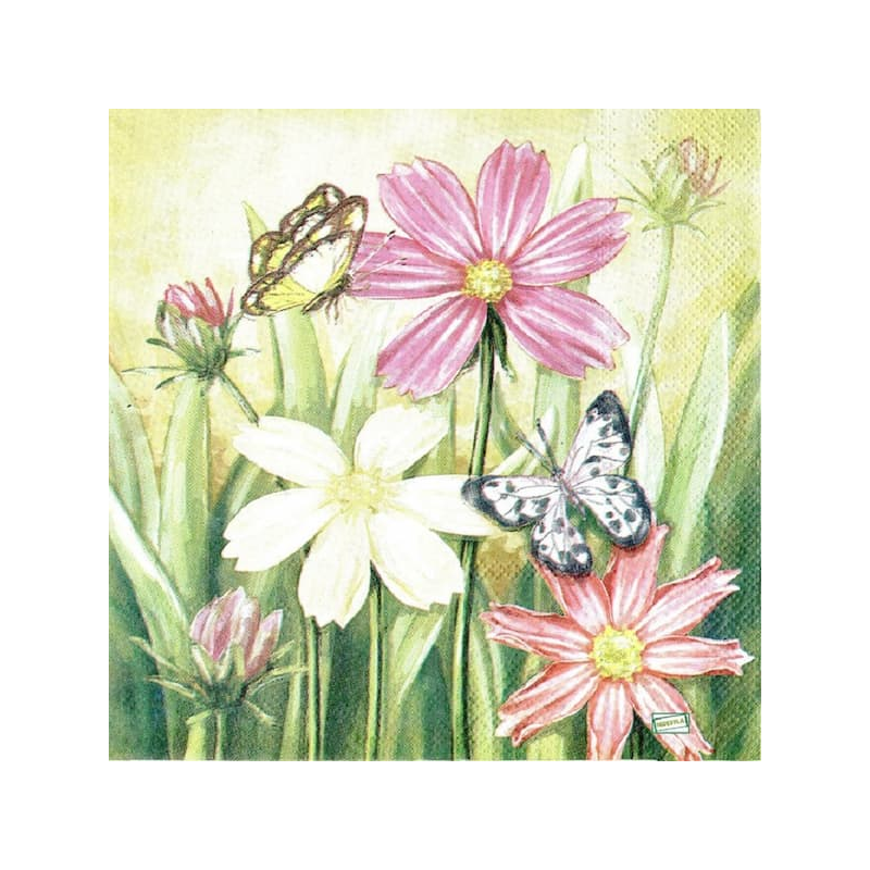 1serviette papier Papillons-5