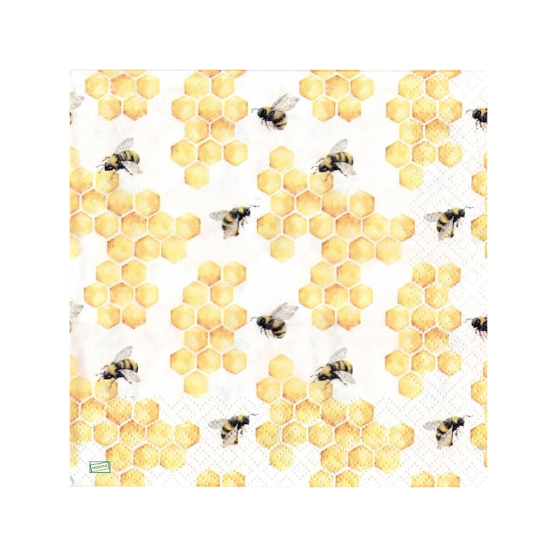 1serviette papier Abeilles-9
