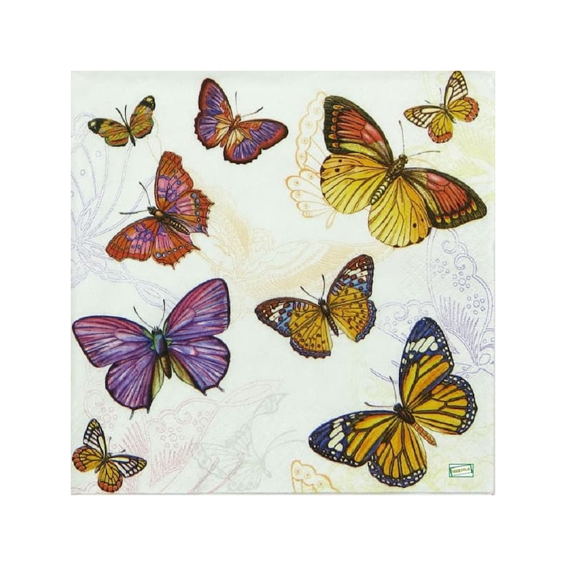 1serviette papier Papillons-10