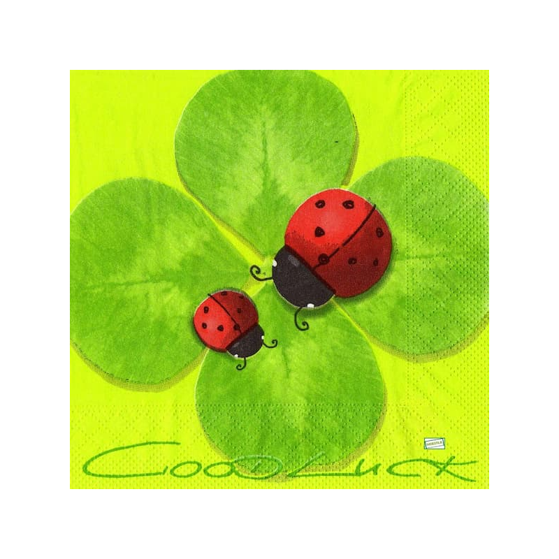 1 serviette Coccinelles -12
