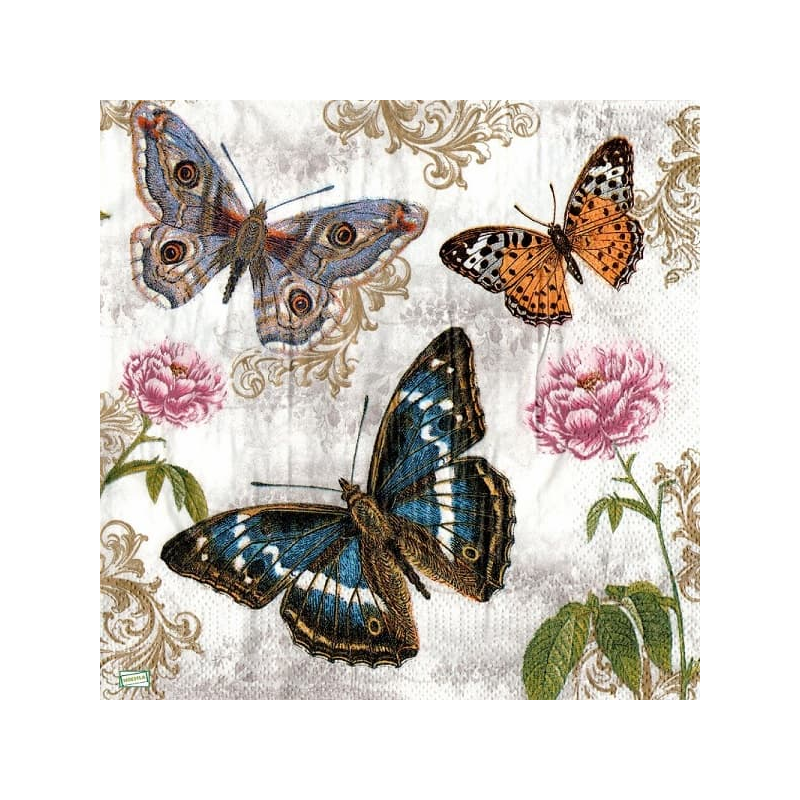 1serviette papier Papillons-13
