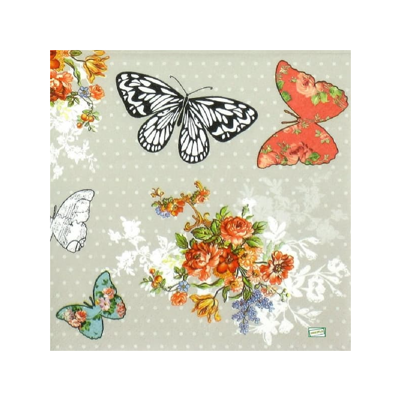 1serviette papier Papillons-15