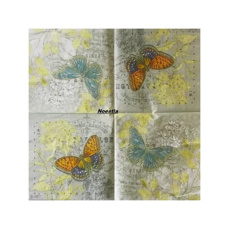 1serviette papier Papillons-20