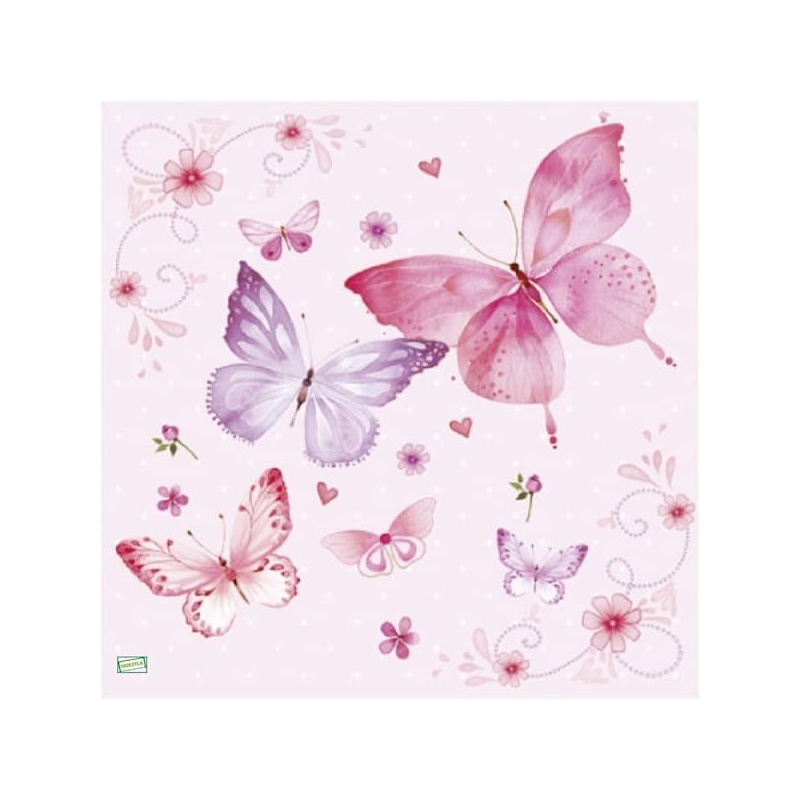1serviette papier Papillons-21