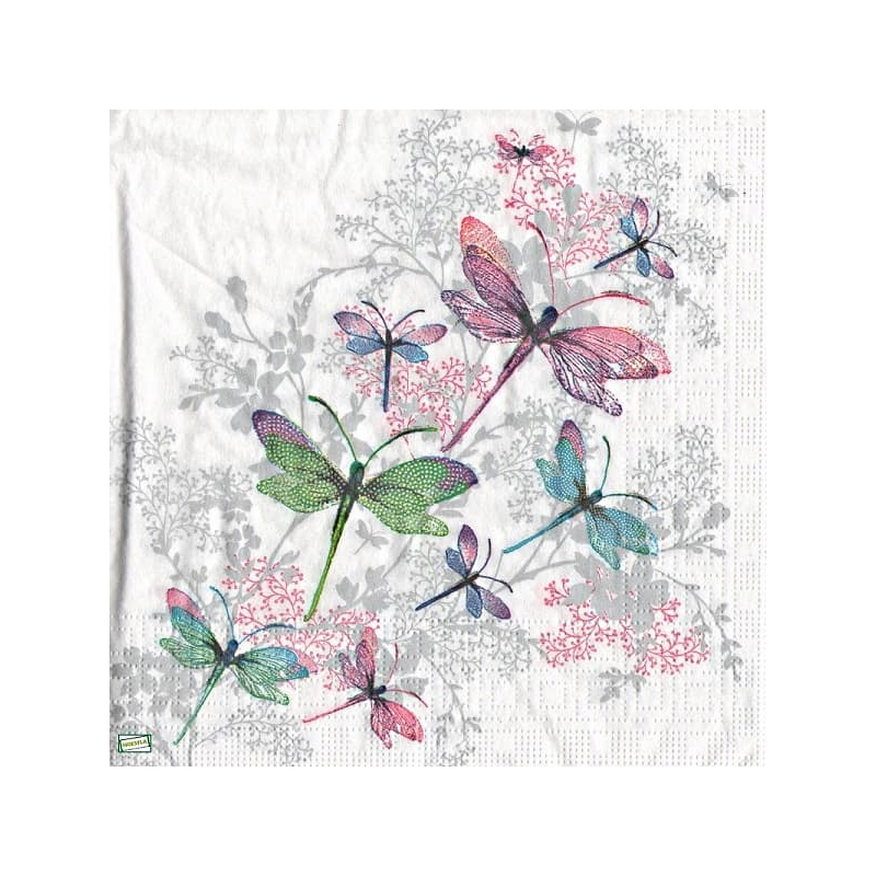 1 serviette Libellules -22