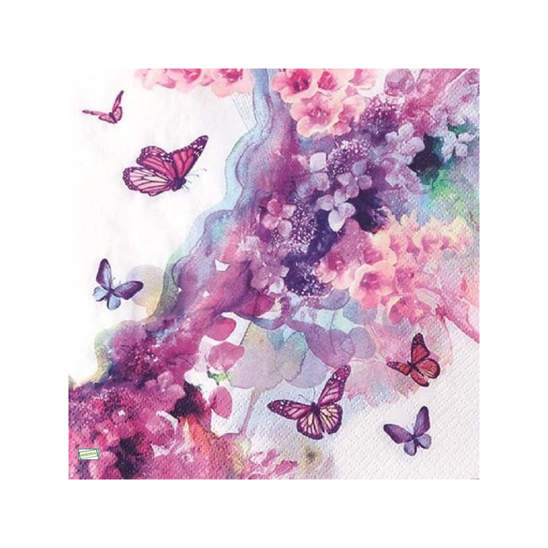 1serviette papier Papillons-23