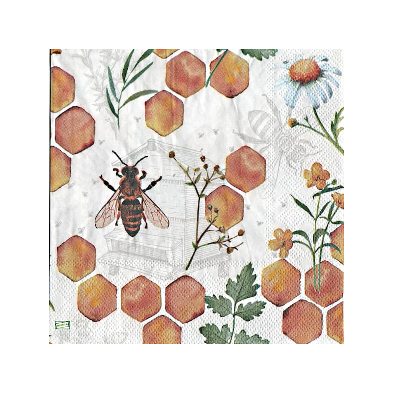 1 serviette Abeilles -28