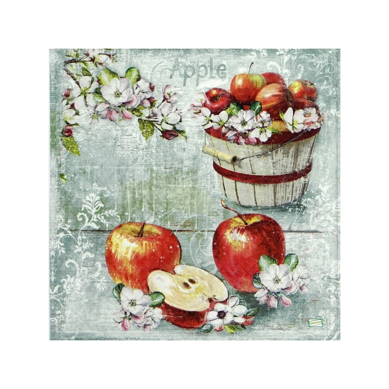 1 serviette Les Pommes-12