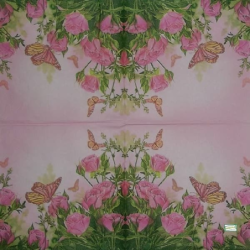 1serviette papier Papillons-34