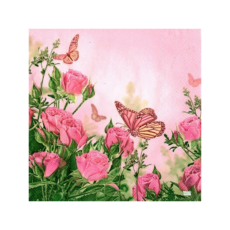1serviette papier Papillons-34