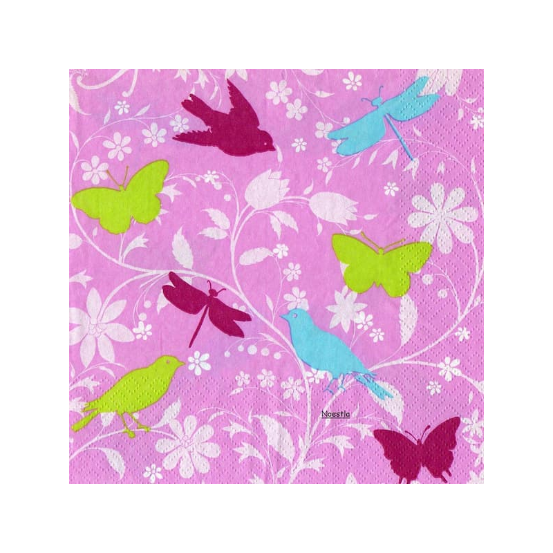 1serviette papier Papillons-42