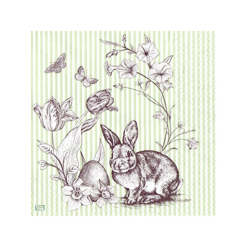 1serviette papier Le Lapin-3