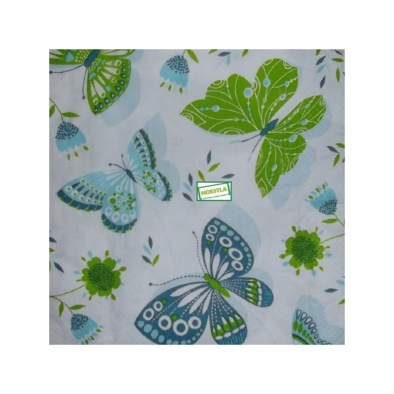 1serviette papier Papillons-46