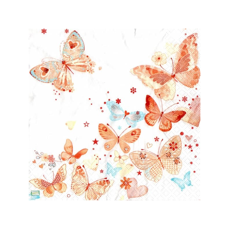 1serviette papier Papillons-47