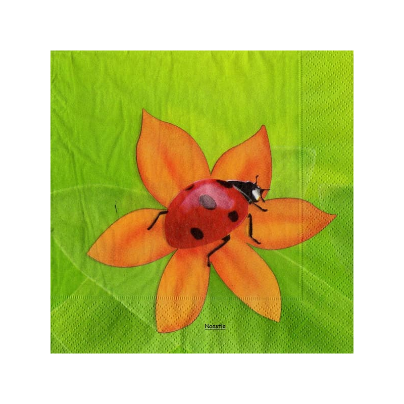 1 serviette Coccinelles -57