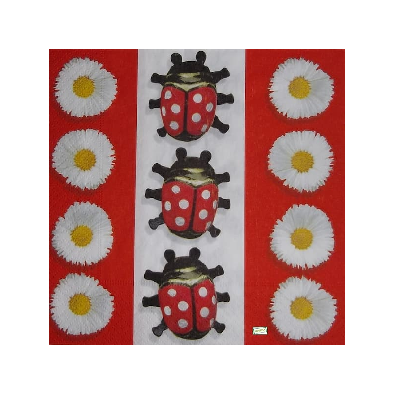 1 serviette Coccinelles -59