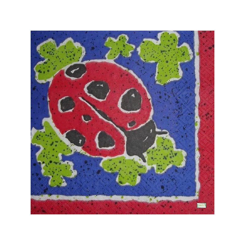 1 serviette Coccinelles -64