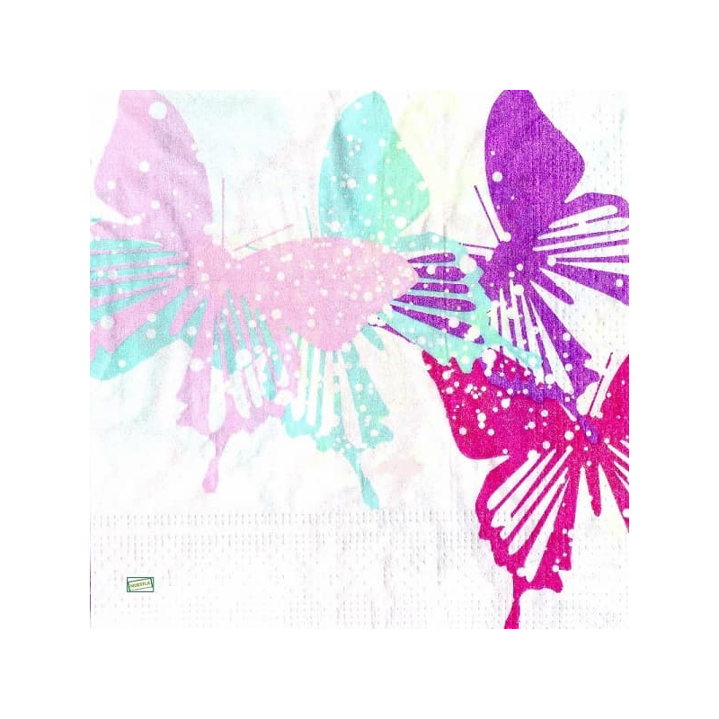1serviette papier Papillons-79