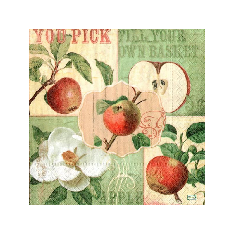 1 serviette Les Pommes-17