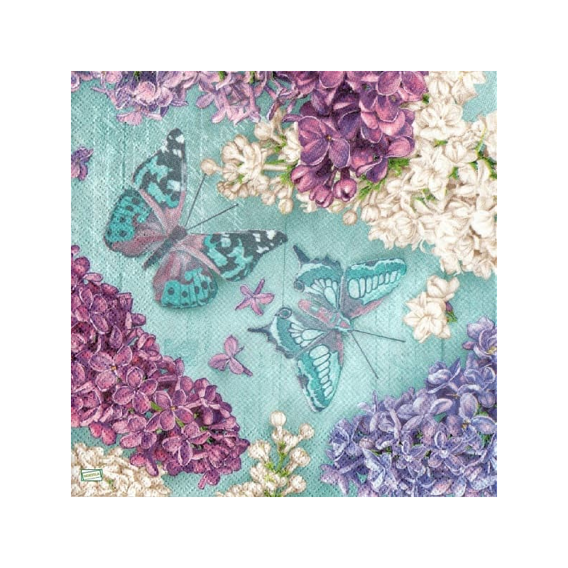 1serviette papier Papillons-82