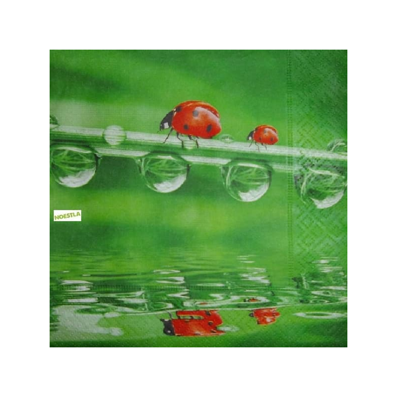1 serviette Coccinelles -86