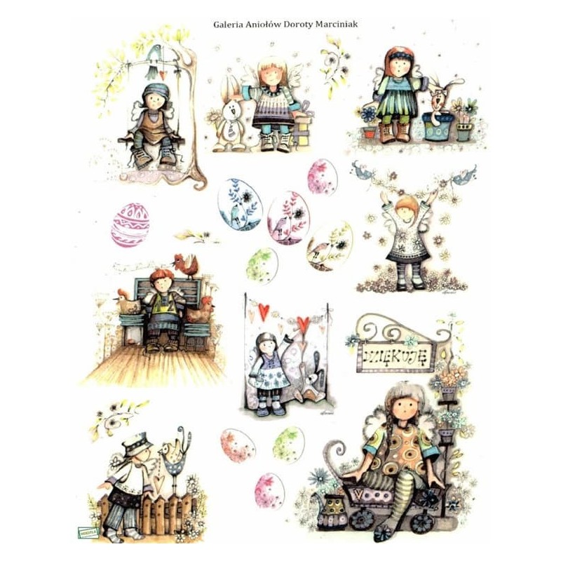 1 papier de riz Enfants -R76