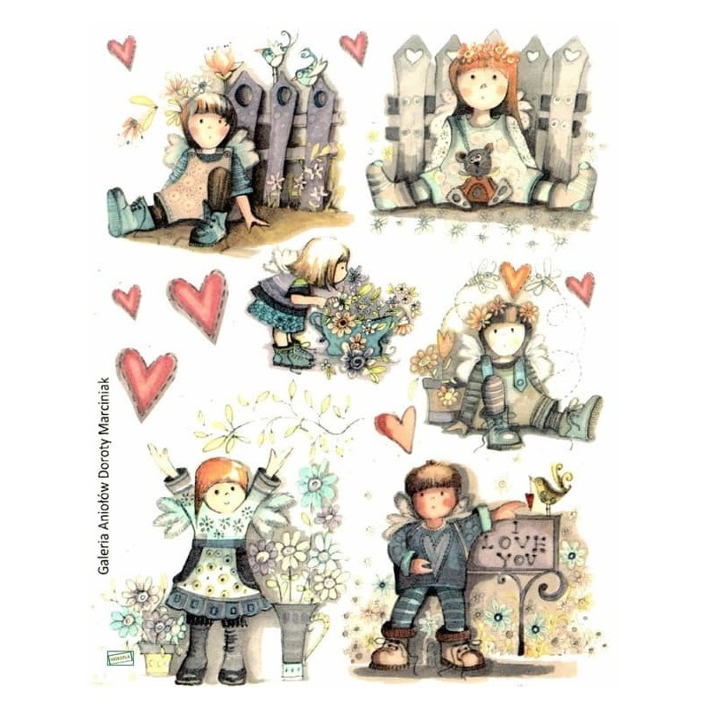 1 papier de riz Enfants-R79