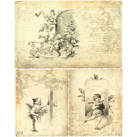 1 papier de riz Anges -R190