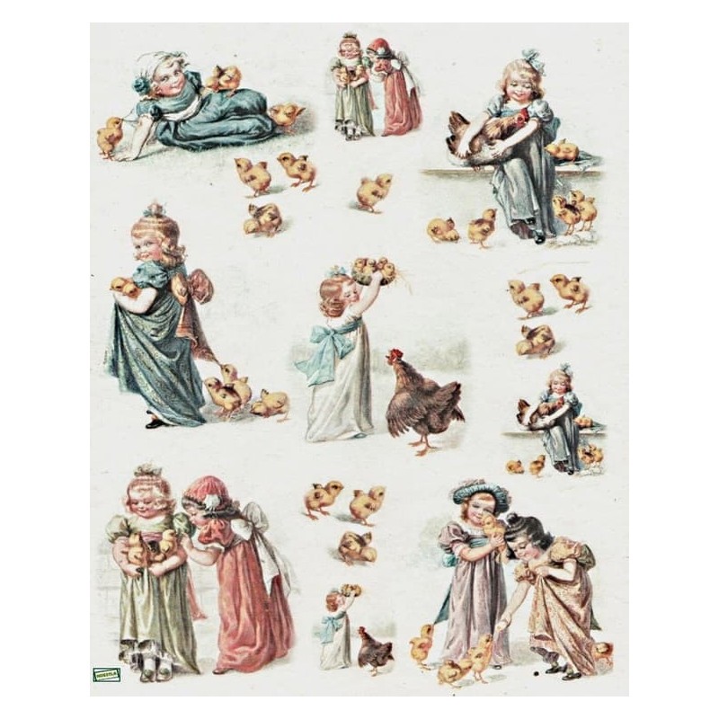 1 papier de riz Enfants -R823