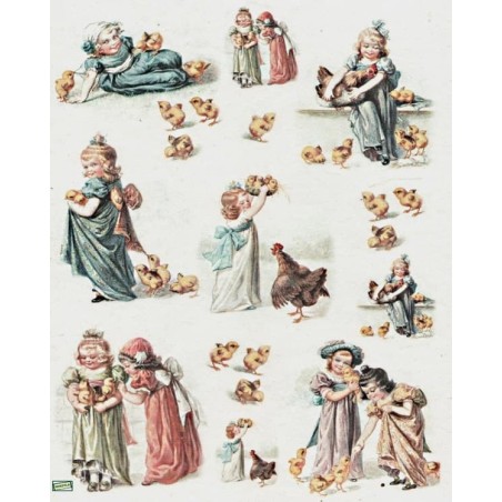 1 papier de riz Enfants -R823