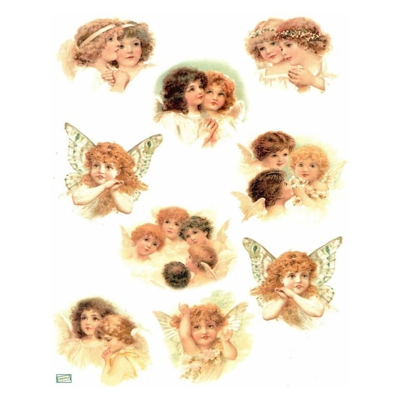 1 papier de riz Anges -R1011