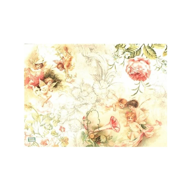 1 papier de riz Anges -R1178