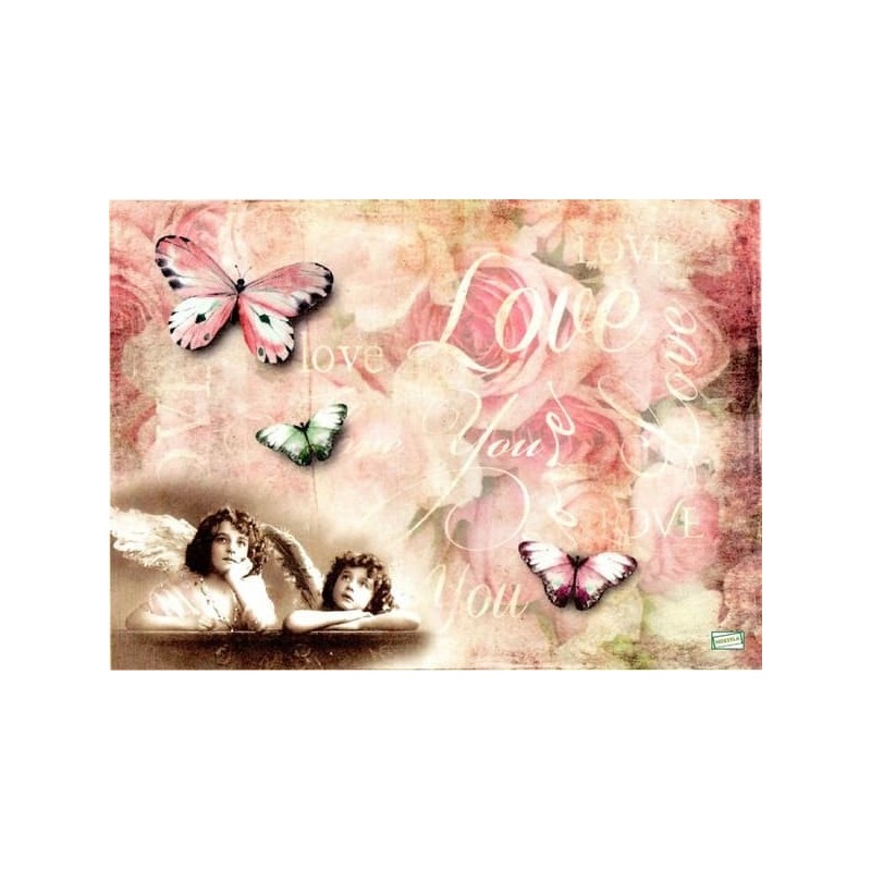 1 papier de riz Anges -R1184
