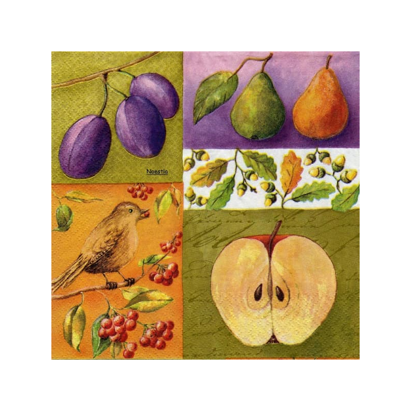 1 serviette Les Pommes -23