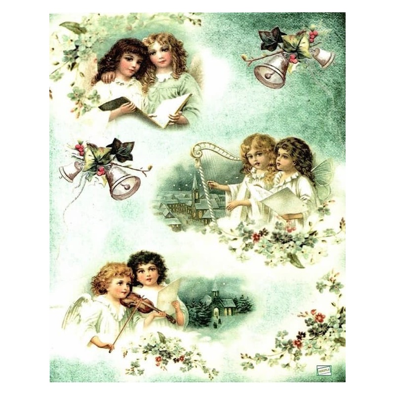 1 papier de riz Anges -R1303