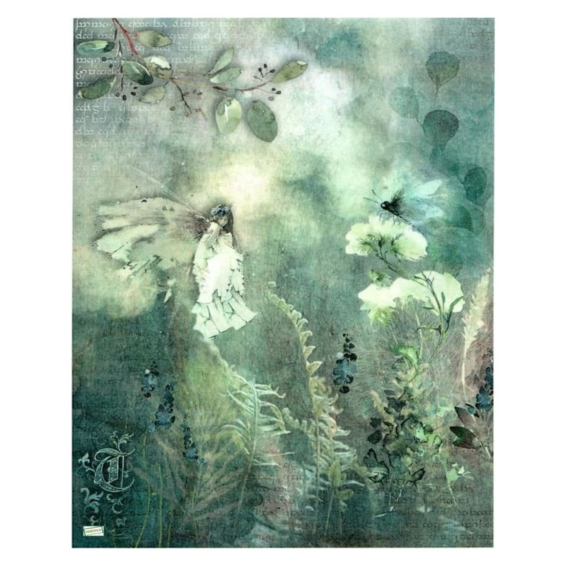 1 papier de riz Fées -R1735