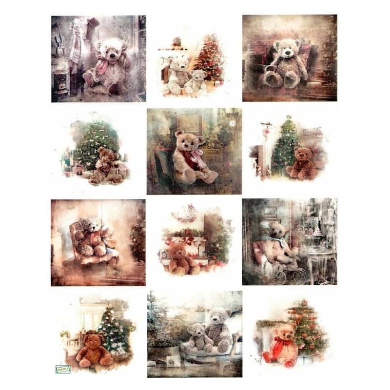 1 papier de riz Oursons -R1782