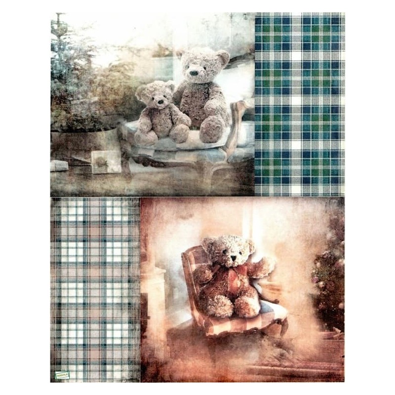 1 papier de riz Oursons -R1783