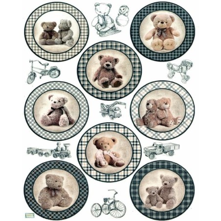 1 papier de riz Oursons-R1954