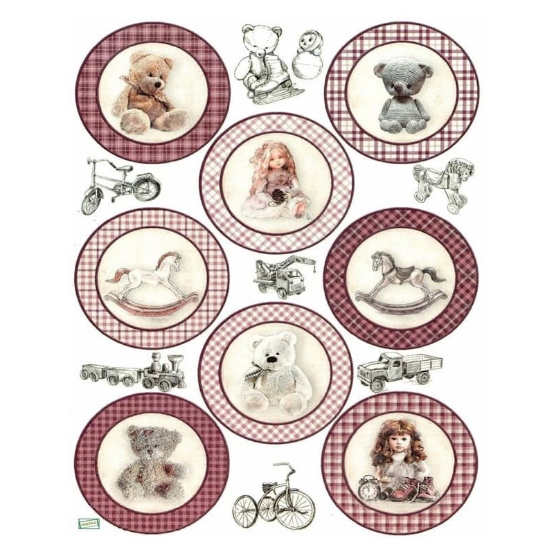 1 papier de riz Oursons -R1959