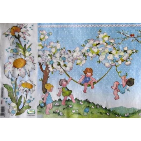 GRAND papier riz Bébés-STA7