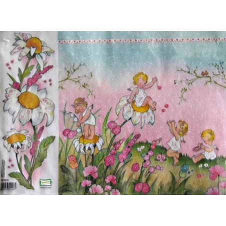 GRAND papier riz Bébés -STA8