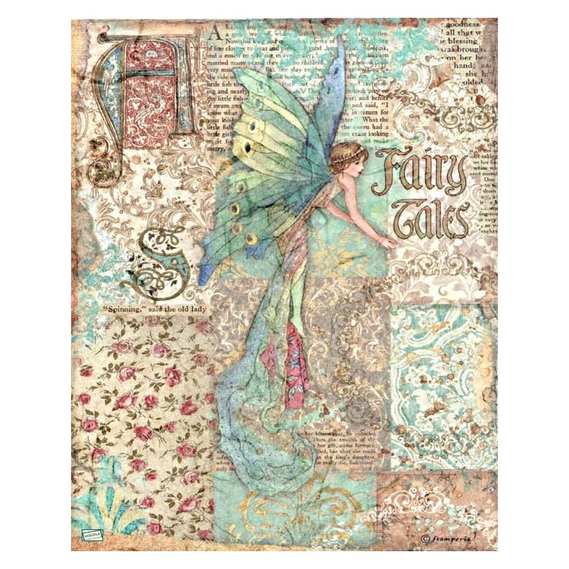 1 papier de riz Fées -STA11