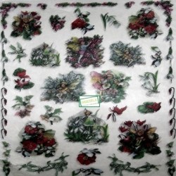 1GRAND papier de riz Fées -X1