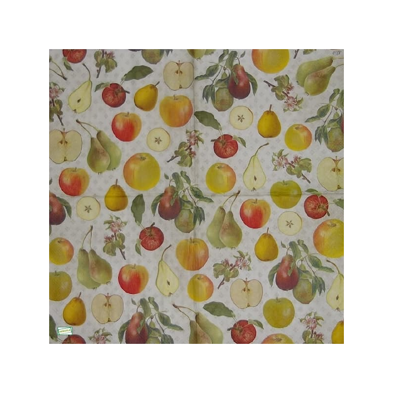 1 serviette Pommes Poires-29