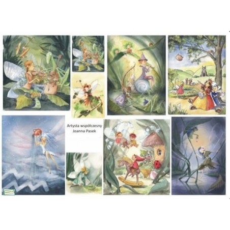 1papier découpage Fées-D235