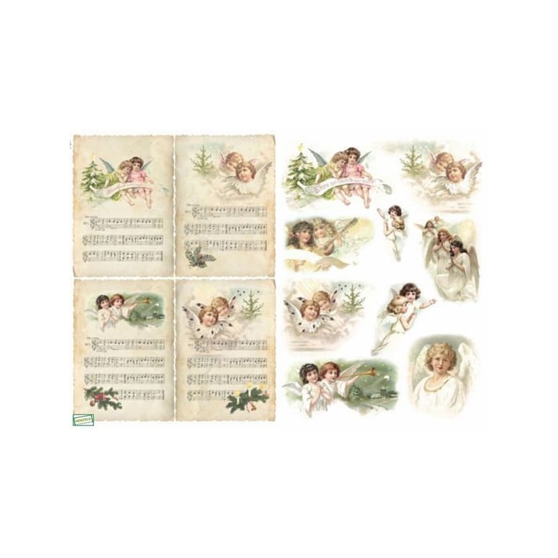 1papier découpage Anges-D313